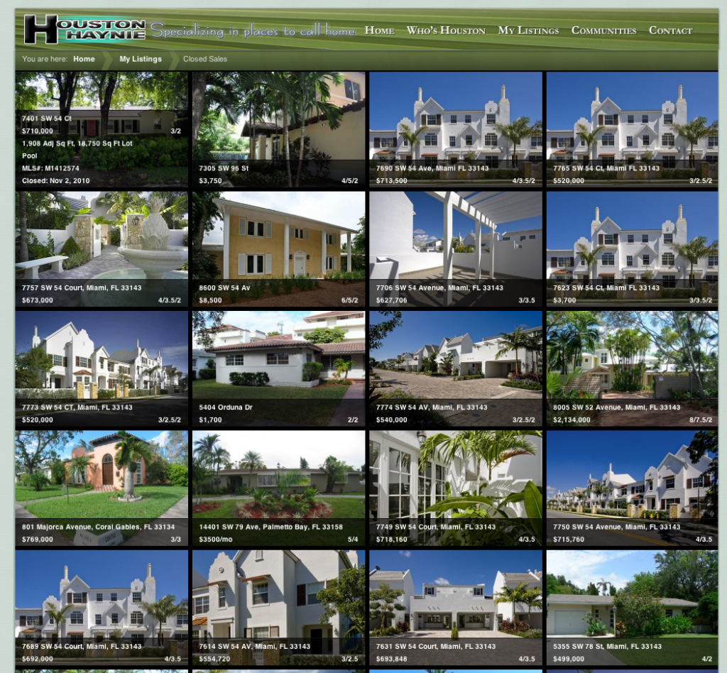Sold Listings Trophy Wall